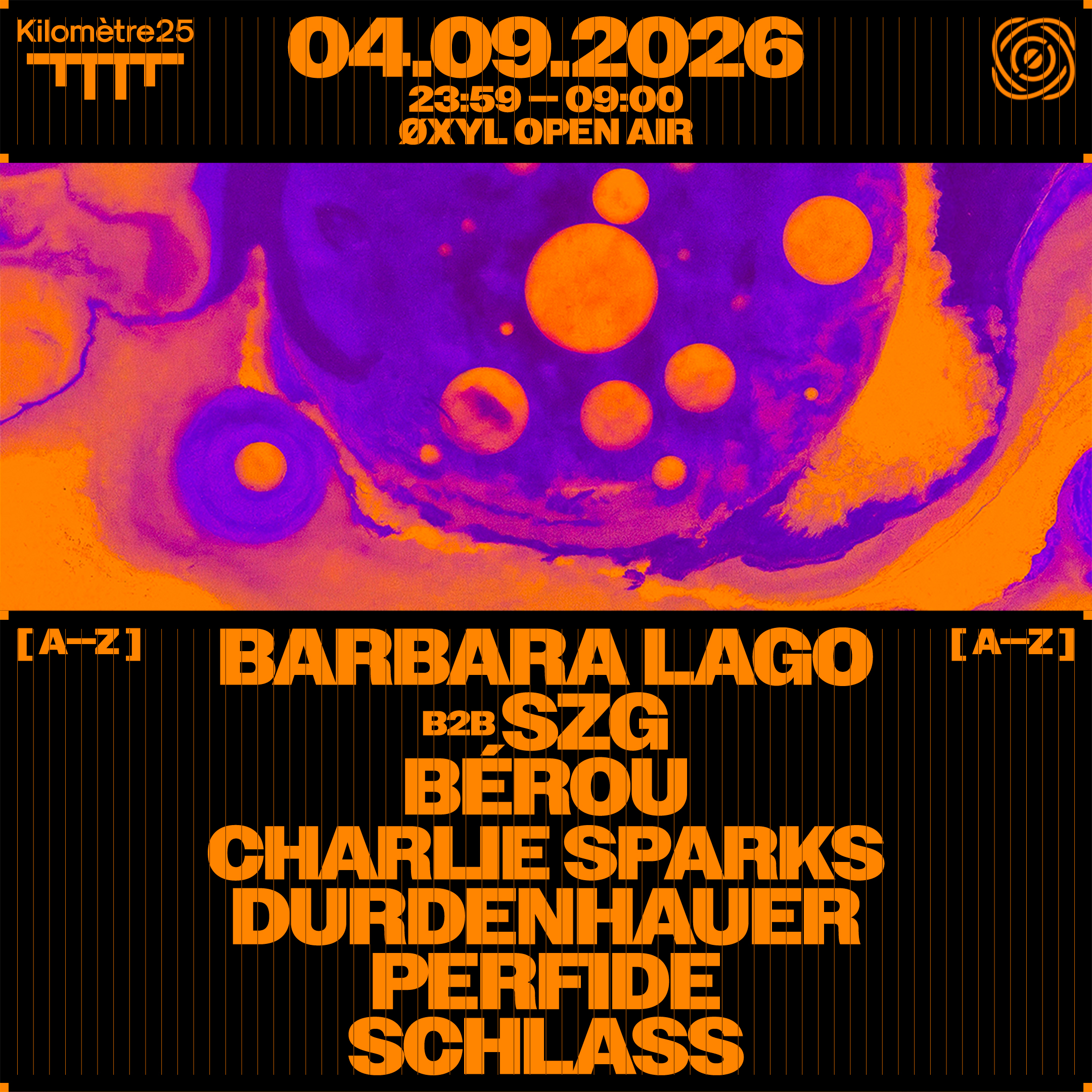 ØXYL : CHARLIE SPARKS, DURDENHAUER, BARBARA LAGO, SZG & MORE