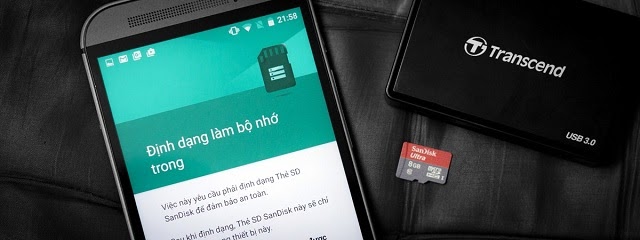Định dạng thẻ nhớ điện thoại