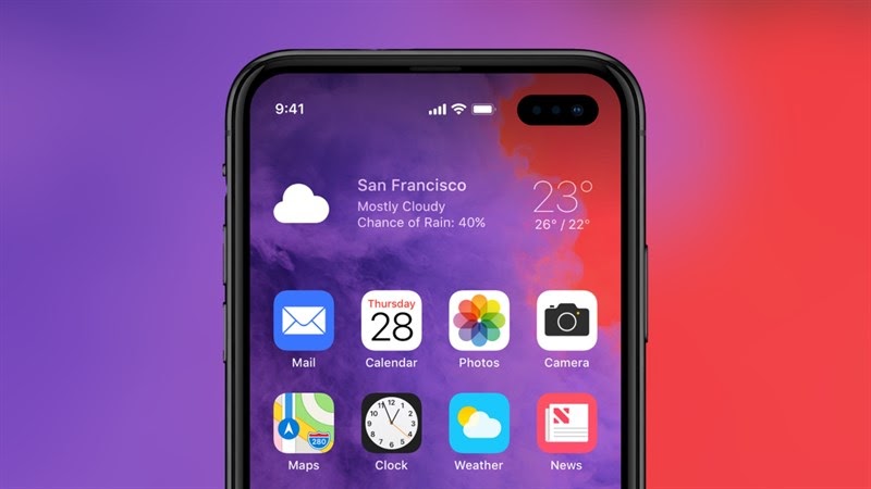 Apple thử nghiệm iPhone 14 với màn hình đục lỗ có tần số quét 120Hz