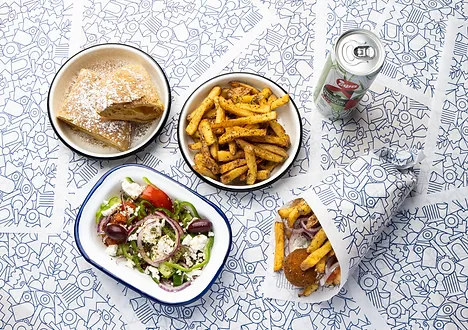 salade grecque frites 