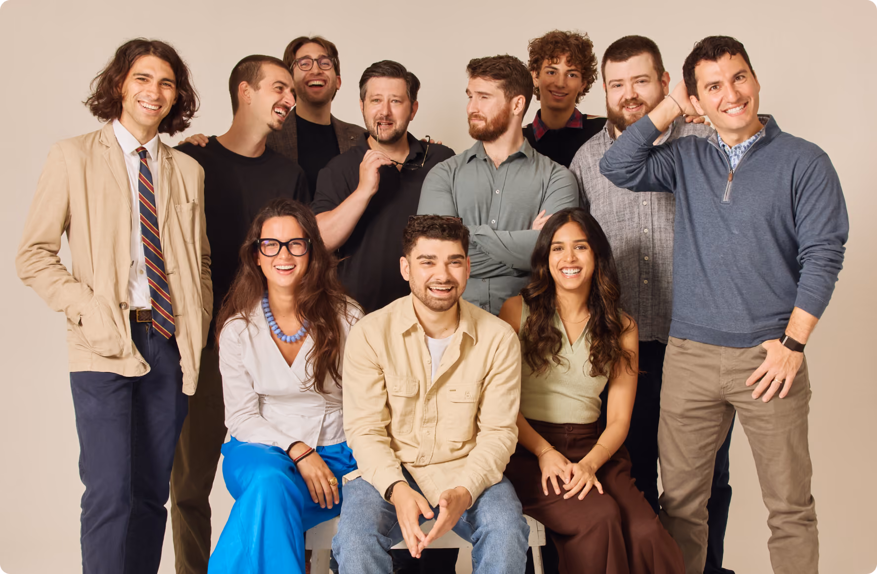 The Hudson team laughing together