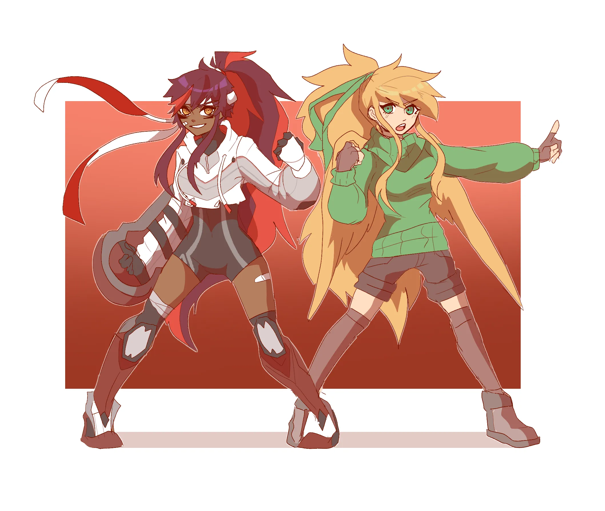 Art of Viro and Juliette from Omega Strikers