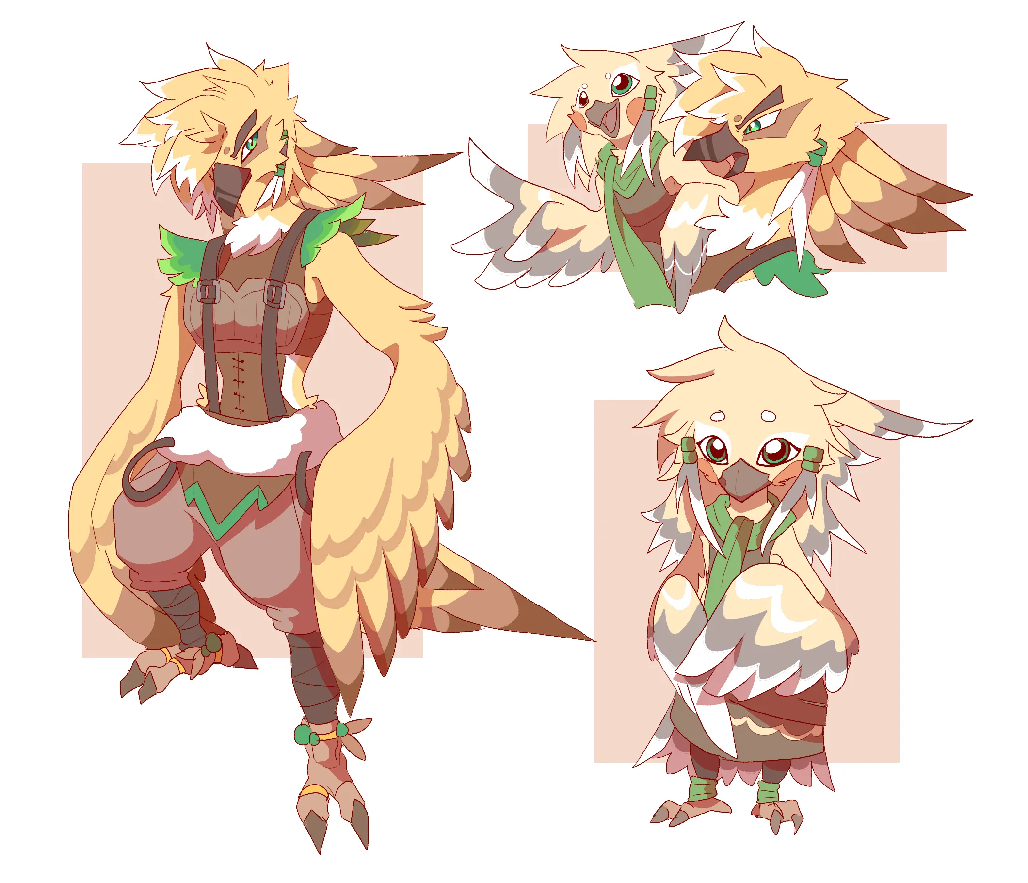 Art of Viro and Voxer as Rito from Zelda