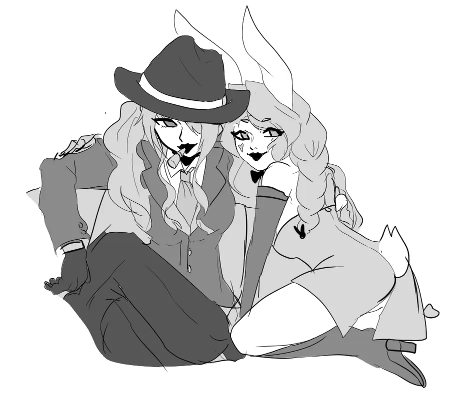 Art of Crimelord Viro with a Lady