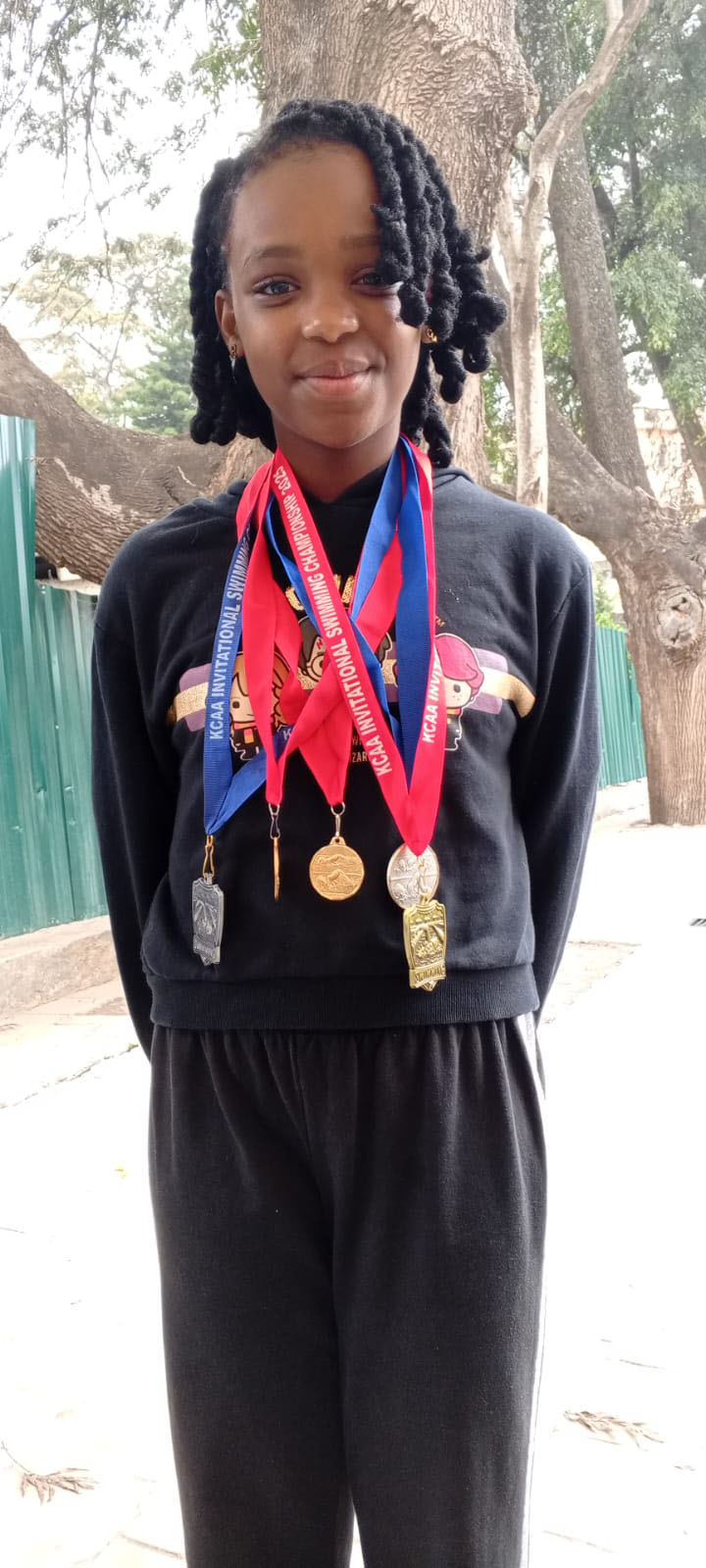 Muthoni Karebe, CambriLearn Grade 7 student and competitive swimmer from Nairobi