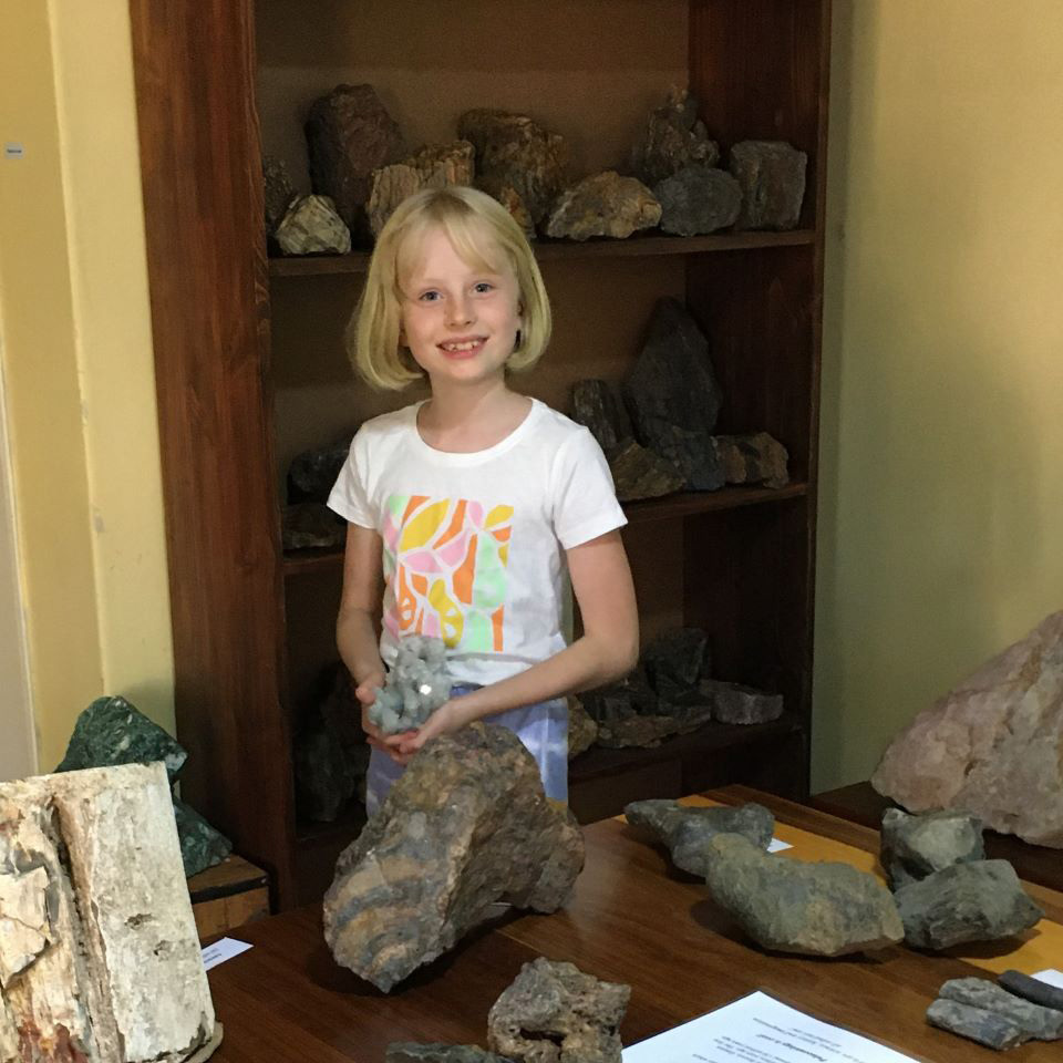 Tessa Young, 8-year-old CambriLearn student and museum curator from Phalaborwa