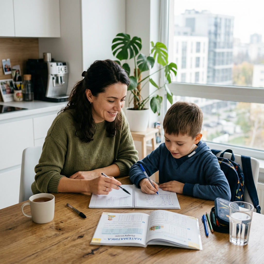 Student studying online with CambriLearn from Romania