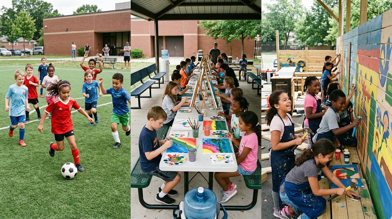 Online-schooled children active and engaged across sport, the arts and a shared activity