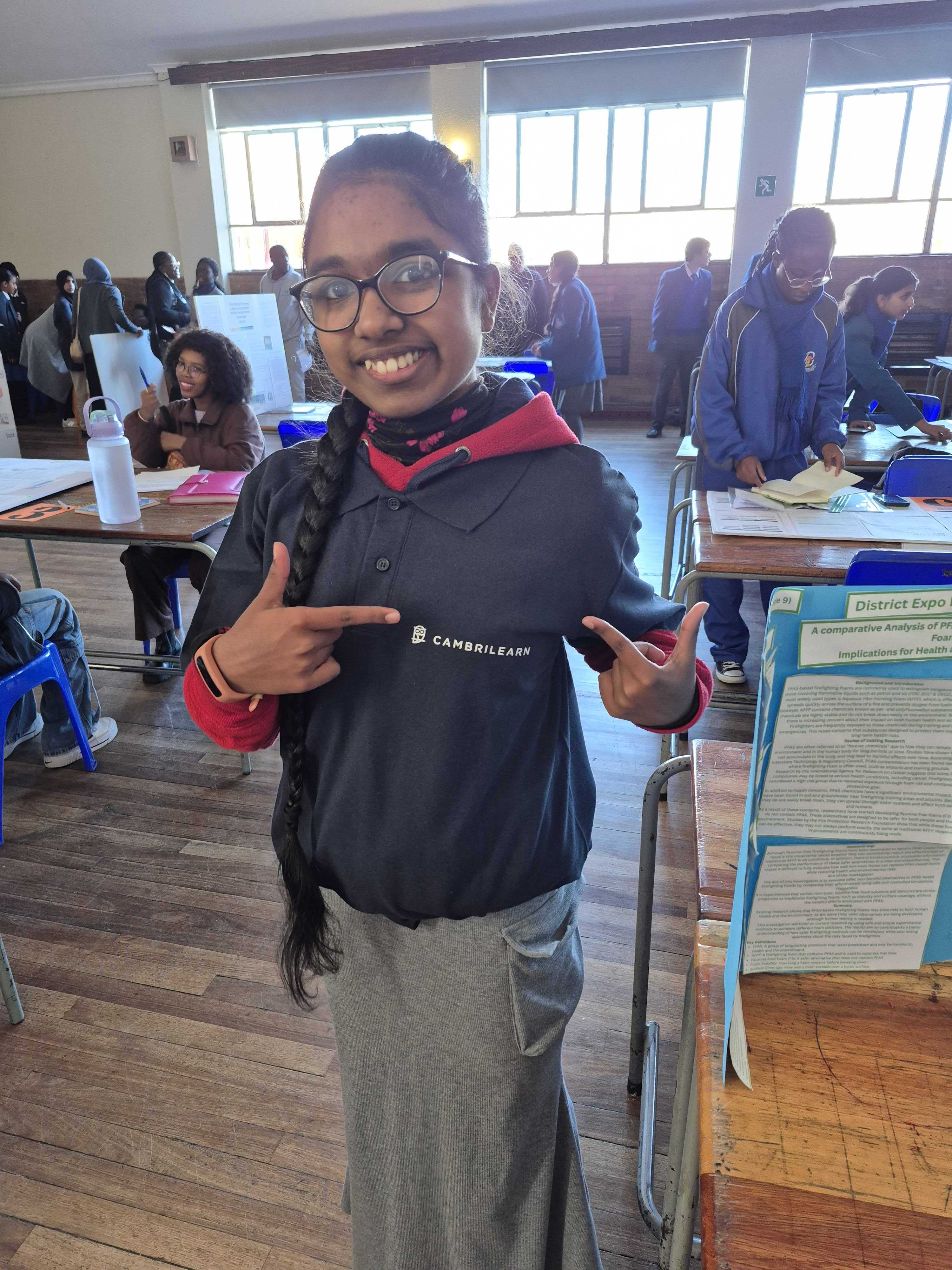 Ruth, CambriLearn student and Eskom Expo silver medal winner