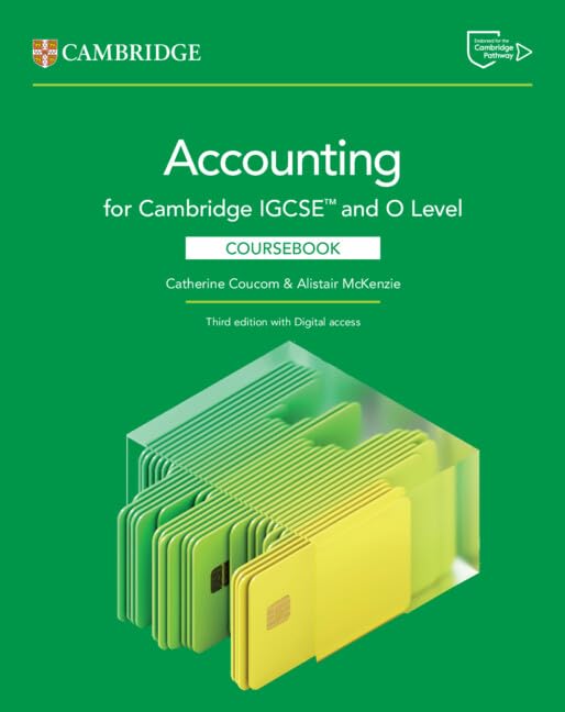 Cambridge IGCSE™ and O Level Accounting Coursebook with Digital Access (2 Years), 3rd edition