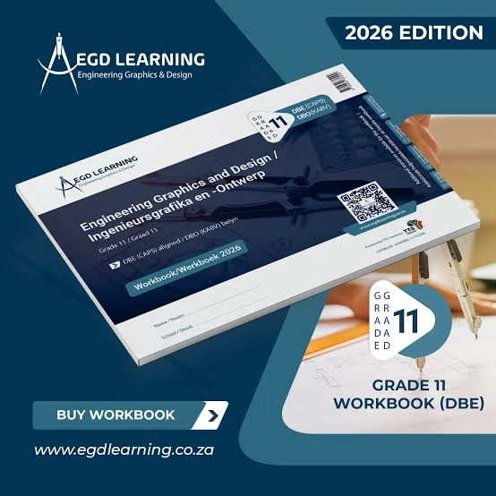 EGD Grade 10 Workbook & Course Drawing Book combo 2026 (DBE/CAPS) (TTS Solutions)