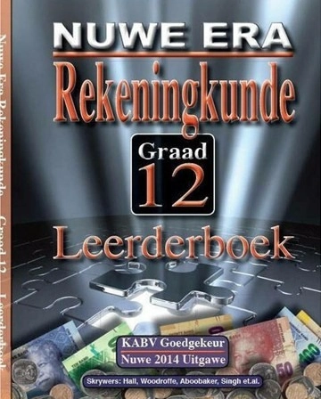 Nuwe Era Rekeningkunde Graad 12 Leerder Boek