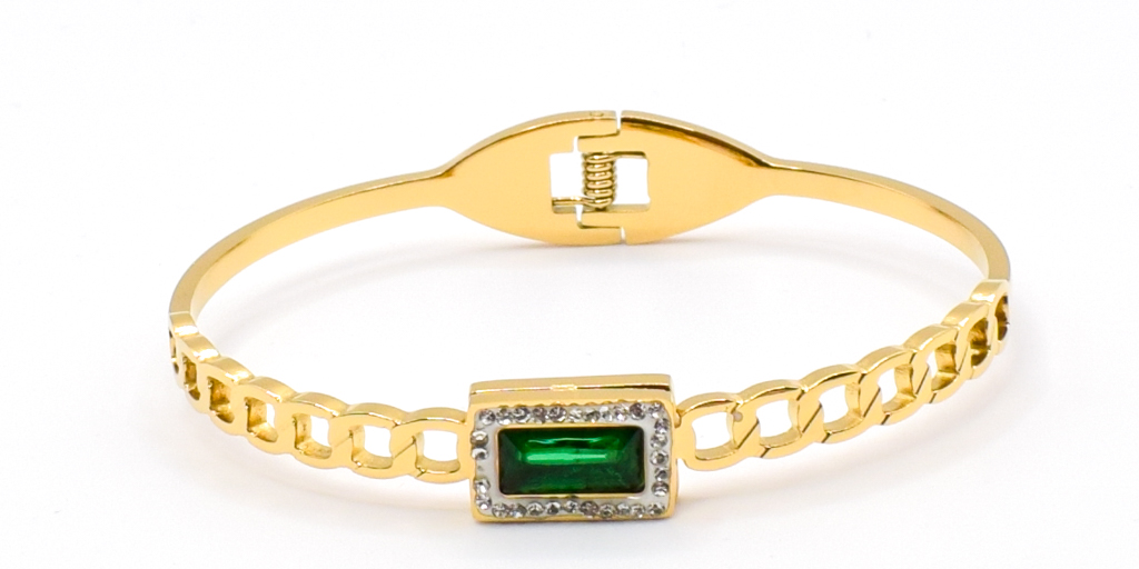 Emerald Chain Luxe Armband