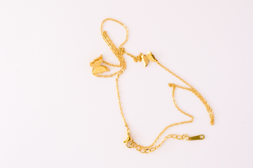 Golden Butterfly Halskette