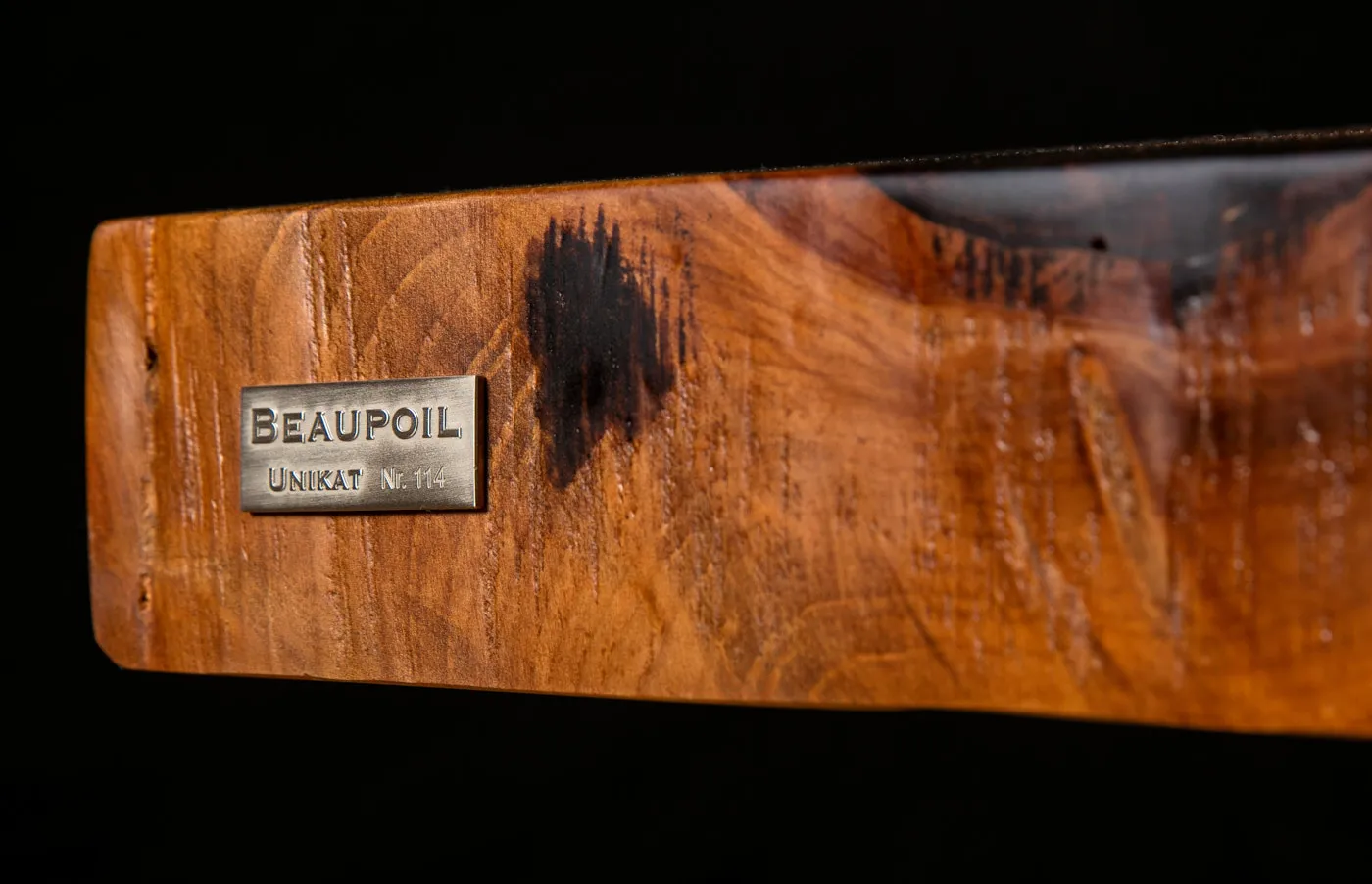 Kauri unique furniture and precious wooden tables as an alternative investment and tangible asset made from rare wood