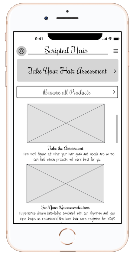 Prototype Home Screen