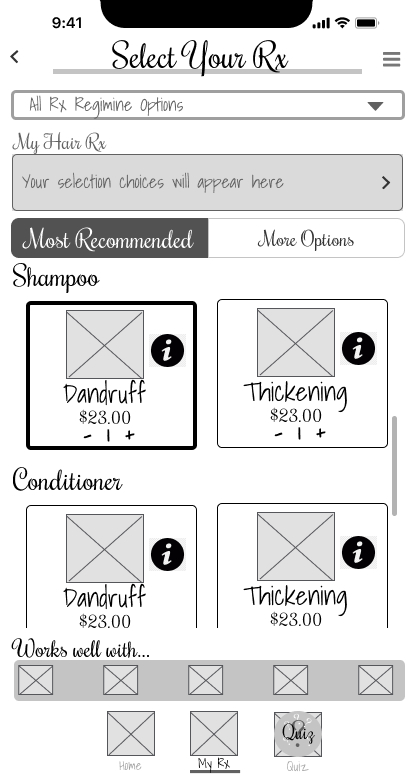 Regimen Choices Option 1