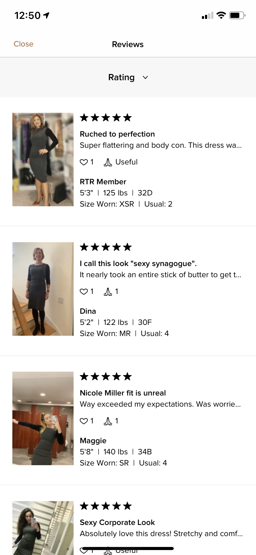 Rent The Runway Reviews Screenshot