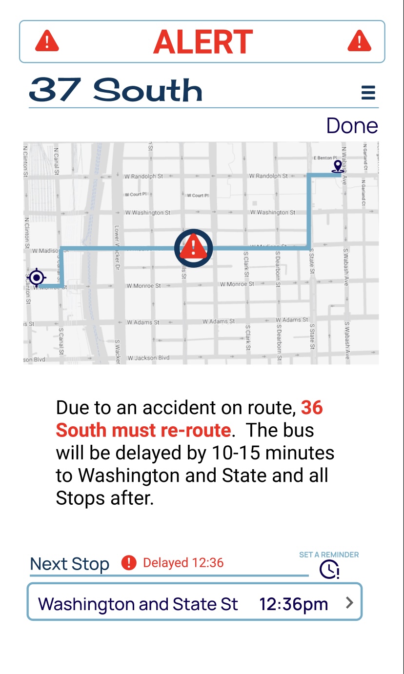bus app alert page