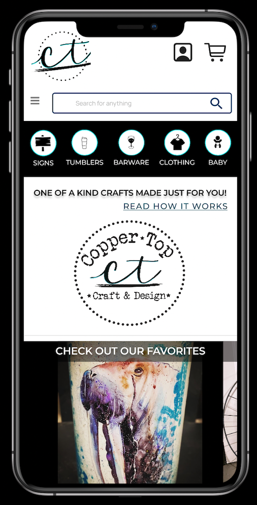 Original Home page prototype