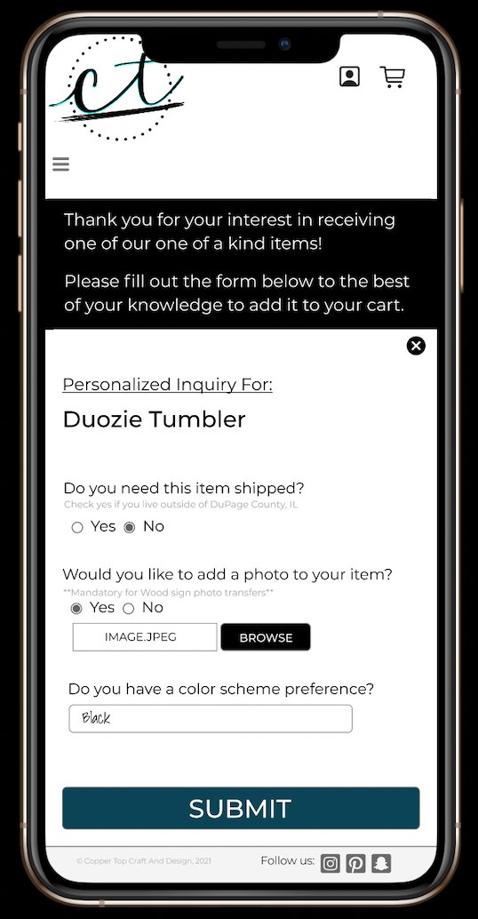 Starter Inquiry Form 
