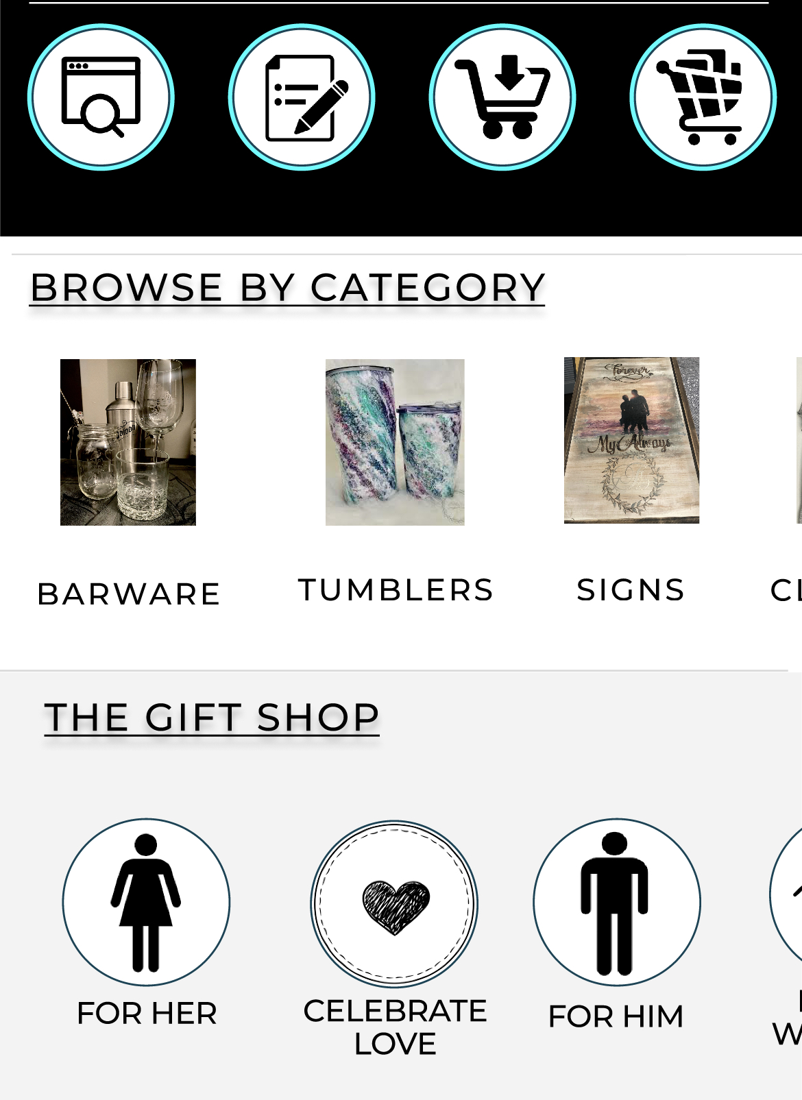 middle of webpage mobile screenshot