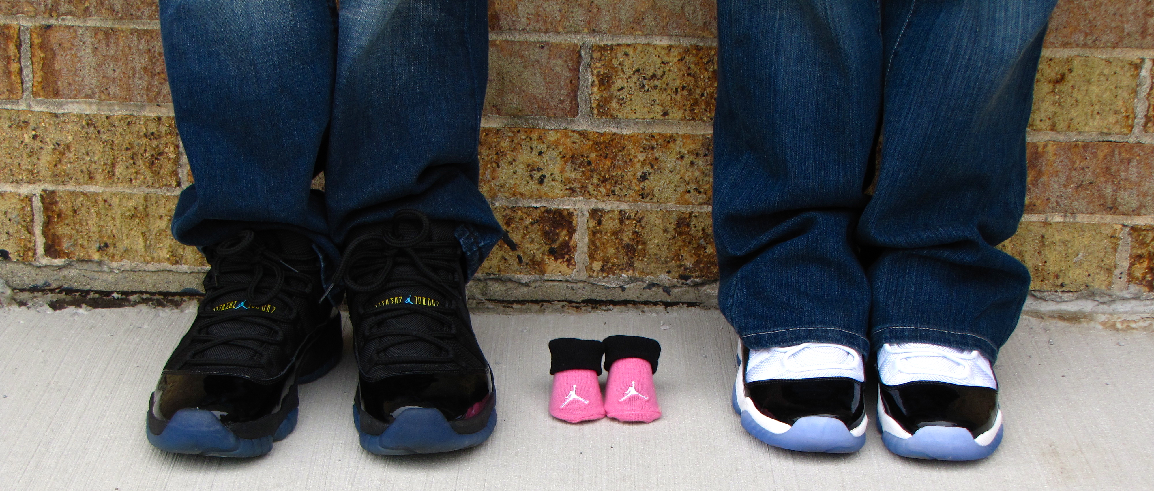 Baby Announcement Shoe Photo
