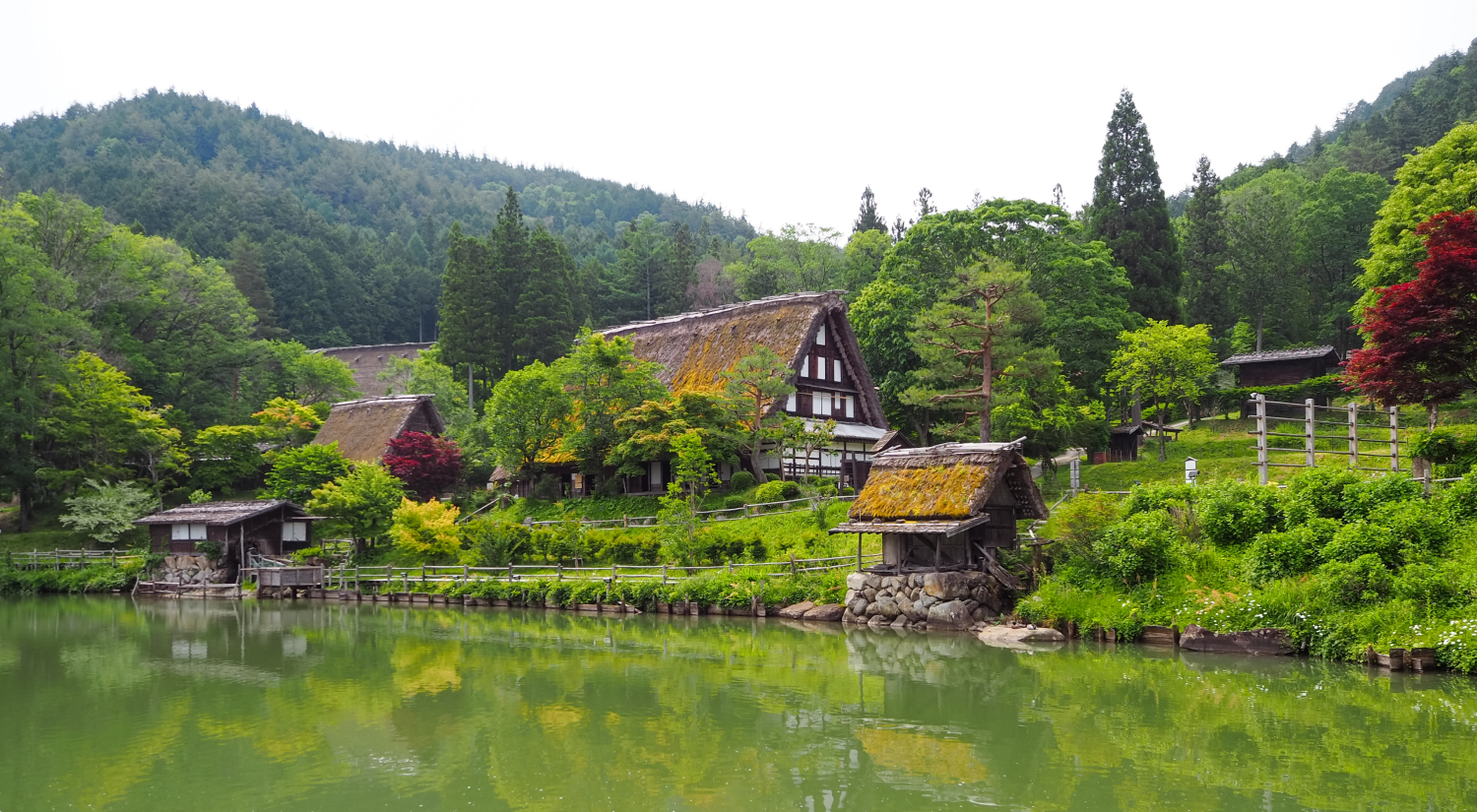 Edo houses at the open air museum in Takayama