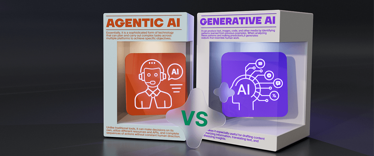 difference between generative ai and agentic ai