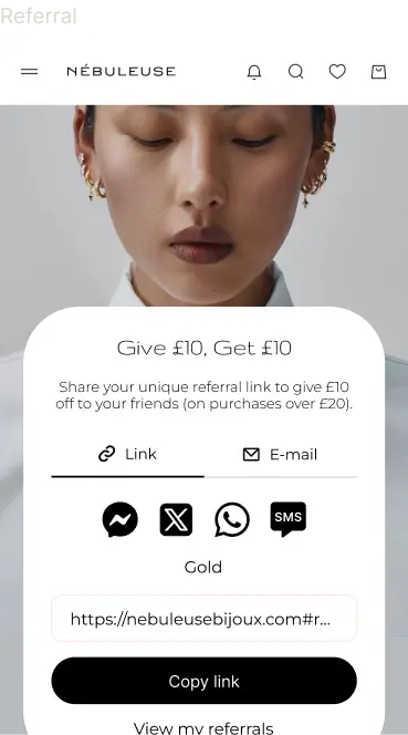 Referral program example