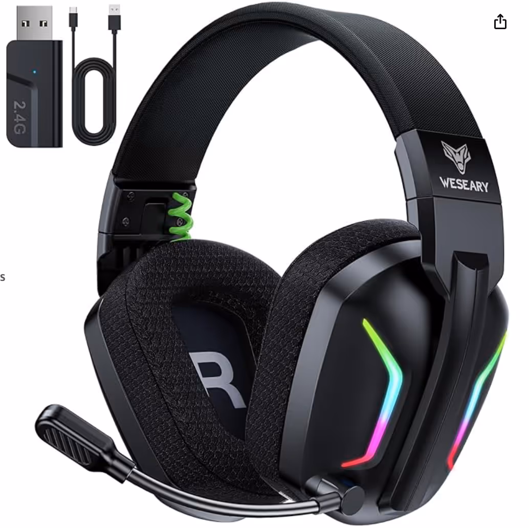 Headset with mic for gamer kids