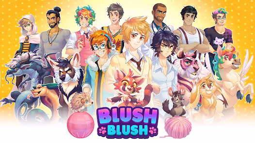 Several of the many dating candidates in Blush Blush lined up