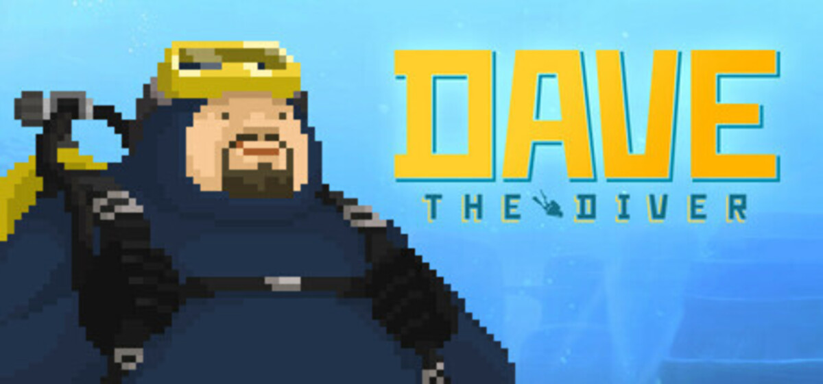 The header image for DAVE THE DIVER, featuring the titular character in scuba gear.