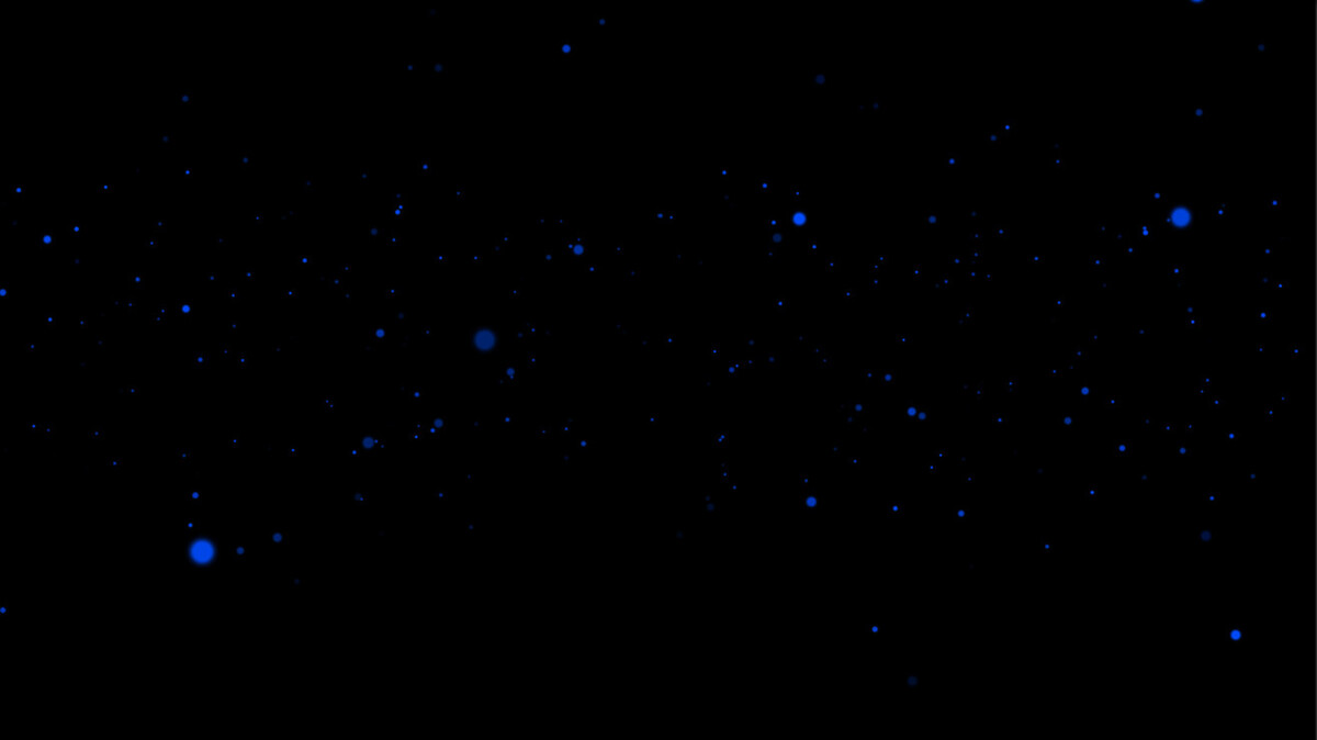 A screenshot of The Vale: Shadow of the Crown’s in-game visuals. The image consists solely of a dark screen with blue dots scattered across it.