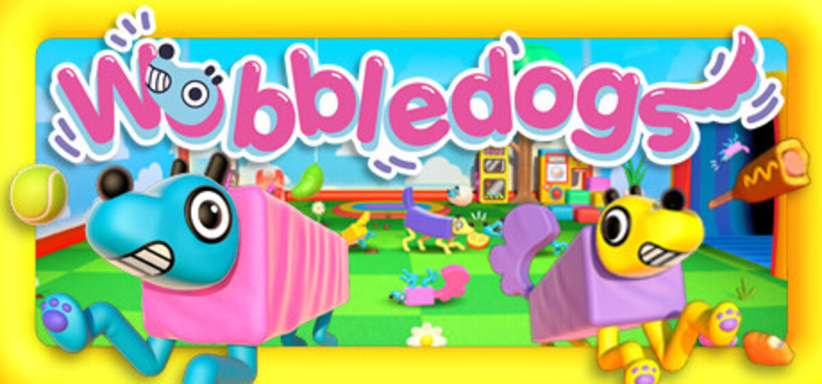 The official header for Wobbledogs. Two dog-like creatures are shown facing the screen.