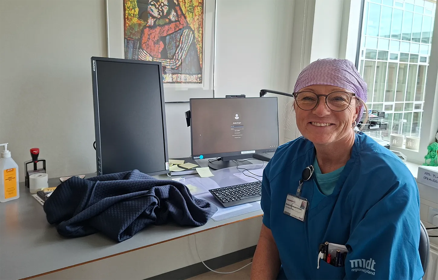 Ane Kirkegaard, som er specialeansvarlig sygeplejerske på afsnittet B&O (bedøvelse og operation) NORD 3