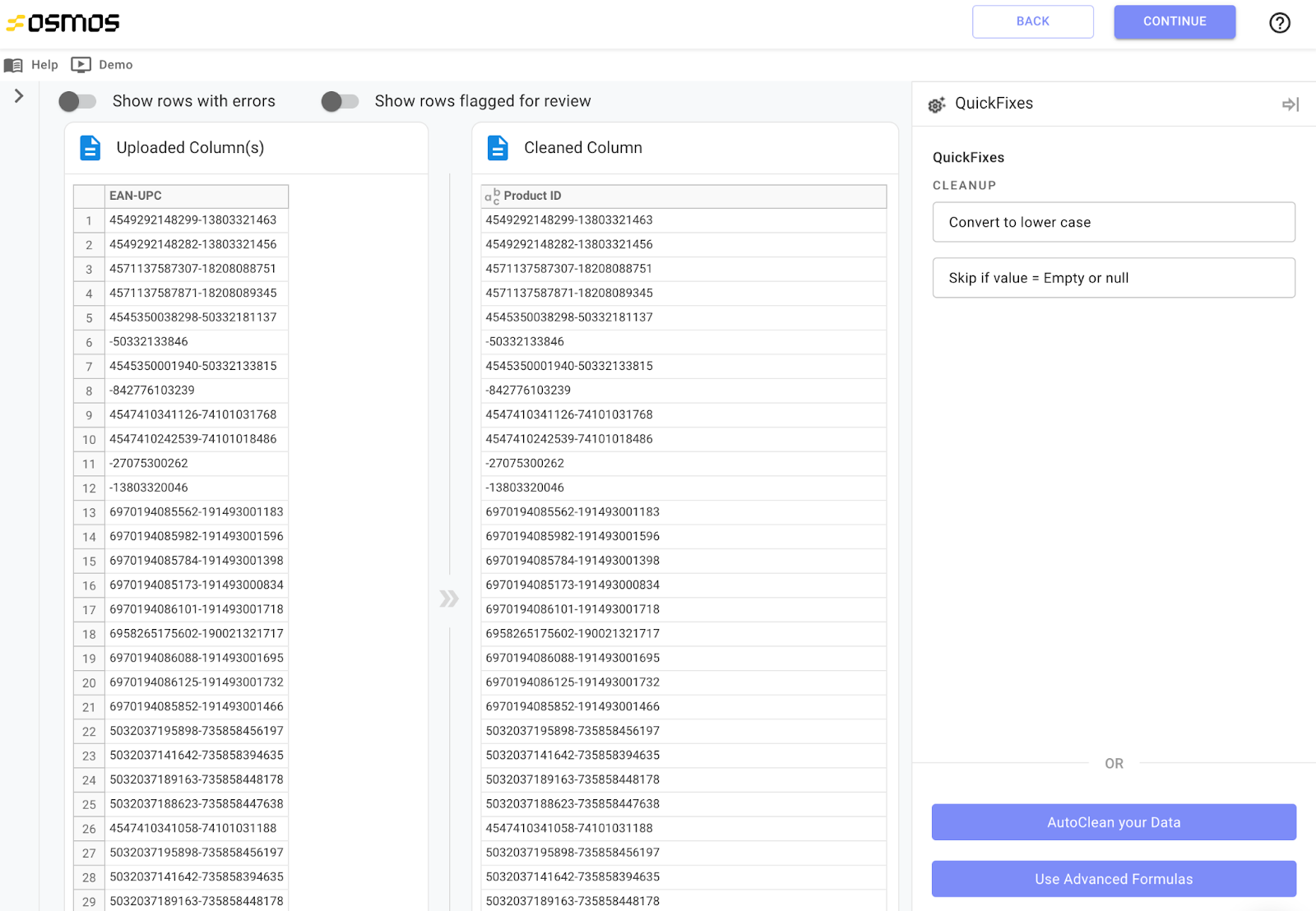 osmos no code data transformations