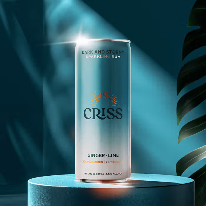 Criss Rum Seltzer Beverage Branding and Packaging Design