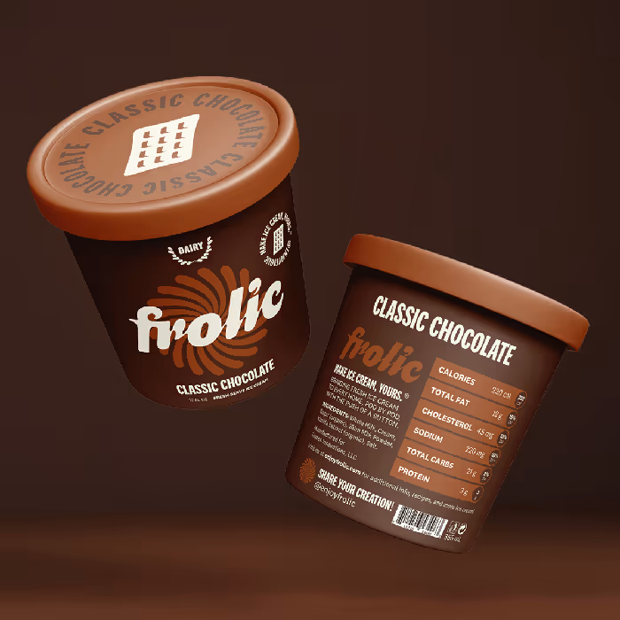 Frolic Ice Cream Container Packaging Design