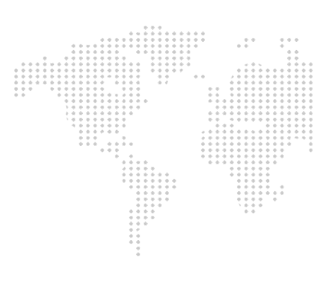 Dotted world map showing North America, South America, Europe, and parts of Africa and Asia on black background.