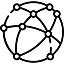 Calendar icon with a grid of squares representing days and two tabs on top.