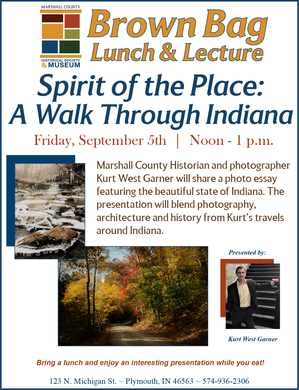 Brown Bag Lunch and Lecture - Spirit of the Place:  A Walk Through Indiana