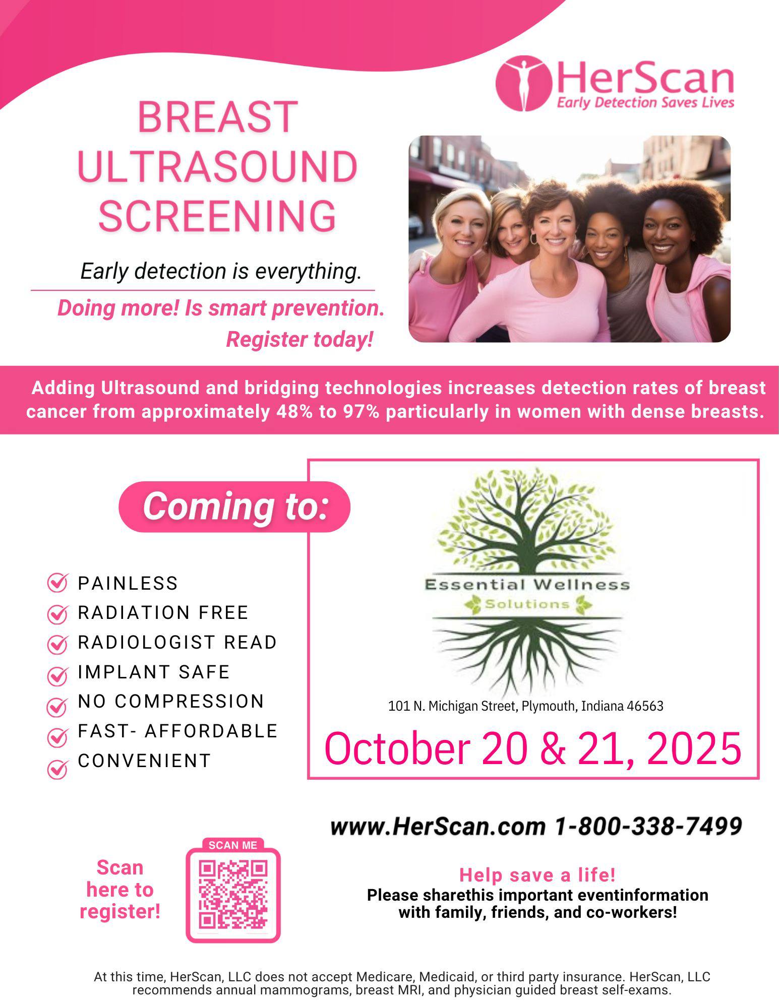 Breast Ultrasound Screening at Essential Wellness Solutions
