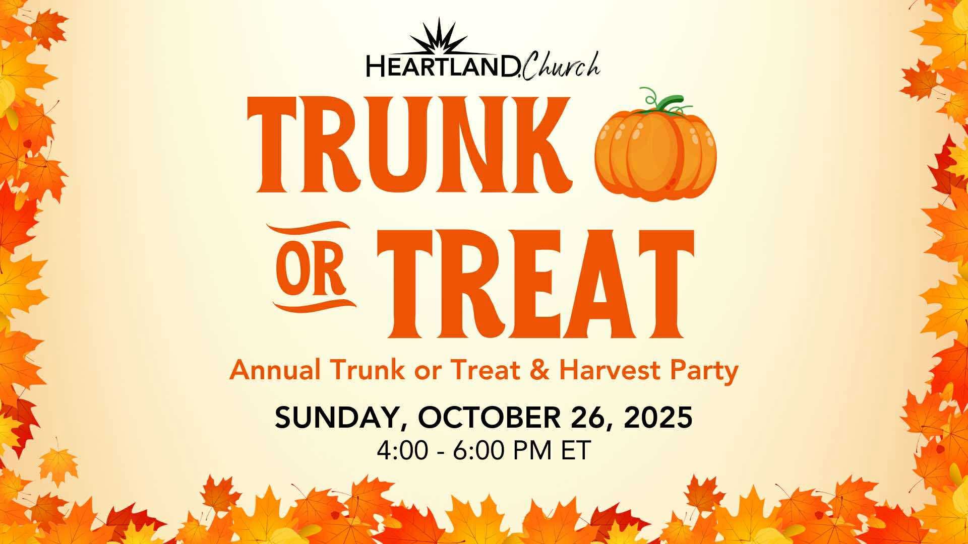 Heartland Church Trunk Or Treat