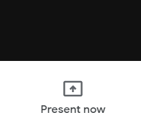 Google Hangouts present now button