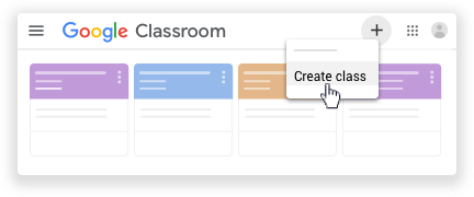 Google classroom - create classroom