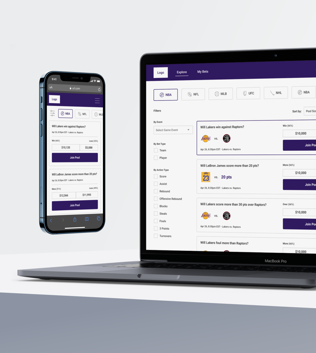 Web interface depicting wedding marketplace platform.