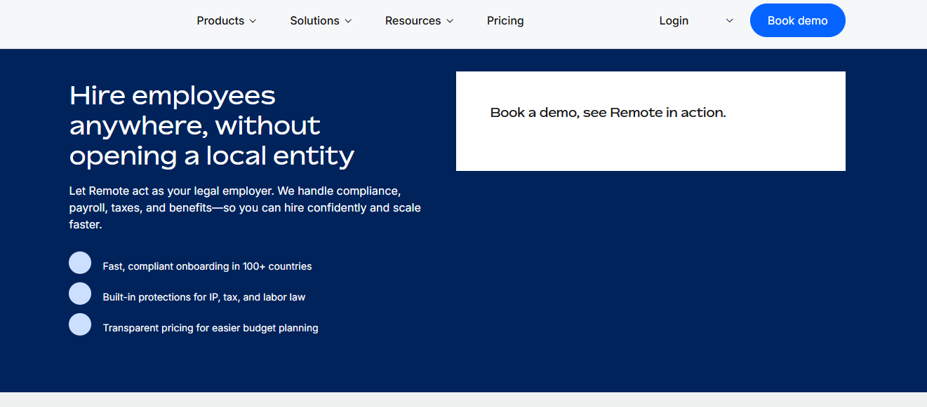 Best EOR for startups Remote