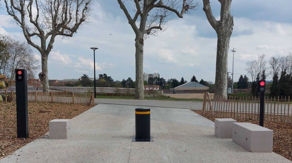 Continuité de service - borne escamotable