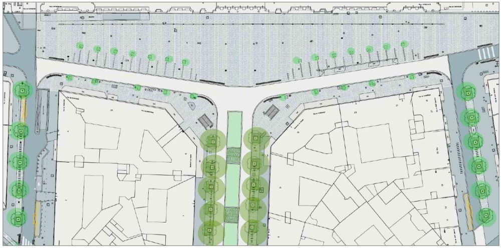 Projet de végétalisation des abords du parvie